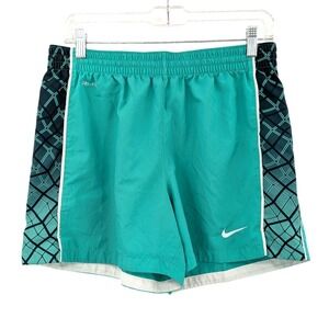 Nike Dri Fit Athletic‎ Shorts Teal Running Workout Lined Women M